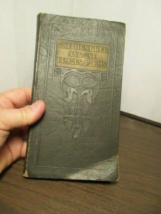 Vintage Book - One Hundred And One Famous Poems - 1924