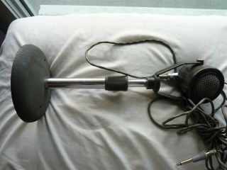 Vintage Turner Model 999 Dynamic Microphone With Stand