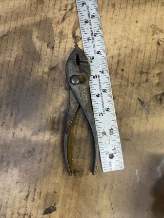 Vintage Cee Tee Co Crescent Usa Slip Joint 6 1/2 Pliers