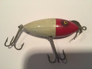 Vintage South Bend Wooden Best - O - Luck Surface Lure