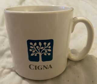 Vintage Cigna Health Service Insursnce Tree Of Life Logo White 4” Coffee Mug Cup