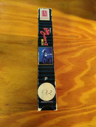 Vintage VHS Tape Eddie and the Cruisers II 2 Eddie Lives 1989 2
