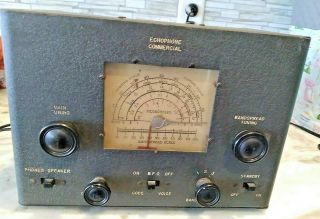 Estate Vintage Echophone Commercial Ham Radio Receiver Ec - 1.