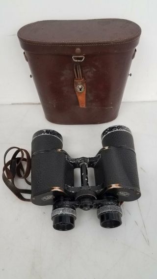 Vintage Carl Zeiss Jena 7x50 Binoculars W/case