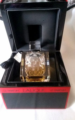 LALIQUE LE PARFUM 25 ml Perfume Bottle MASQUE DE FEMME CRYSTAL Limited Ed 2