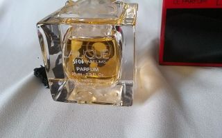 LALIQUE LE PARFUM 25 ml Perfume Bottle MASQUE DE FEMME CRYSTAL Limited Ed 5
