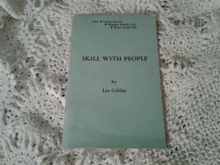Vintage 1972 Skill With People By Les Giblin Booklet