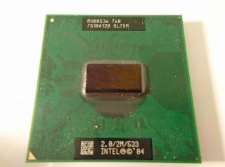 Vintage Intel Pentium M 760 2ghz 2mb 533mhz Socket 478/n Laptop Cpu Sl7sm