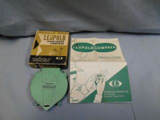 Vintage Leupold & Stevens Sportsman Compass W/box & Instructions