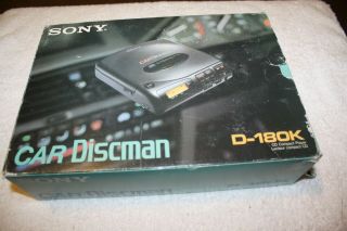 Vintage Sony D - 180k Portable Compact Disc Cd Player Car Discman