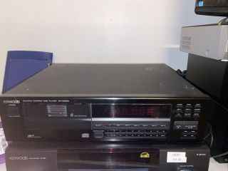 Vintage Kenwood Dp - M5560 6 Disc Multiple Compact Disk Player Cd Player Gre