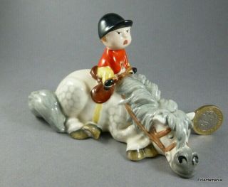 Vintage Beswick Thelwell " Kick - Start " Figurine C1982