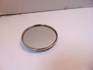 Sterling Silver Vintage Kirk Stieff Repousse Hand Mirror Compact 2