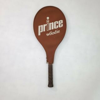 Vintage 1980 Prince Woodie Graphite Tennis Racket 4 - 5/8 Racquet W/ Case