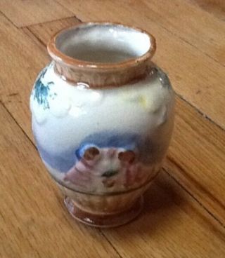 Vintage Hand Painted Mini Vase Made In Occupied Japan