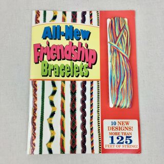 Vintage Friendship Bracelet Making Pattern Book And String All - Friendship Br