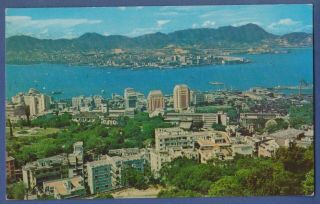 Hong Kong - Harbour - 1950s Vintage Postcard