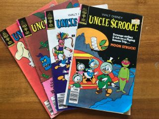4 Vintage Walt Disney Comics Uncle Scrooge 1979: 90038 - 903/904/905/906