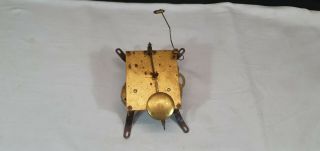 Vintage Wind Up Clock Movement - Spares And Repairs