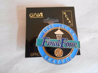Cool Vintage 1995 Ncaa Final Four Basketball Seattle Wa Souvenir Pin Pinback