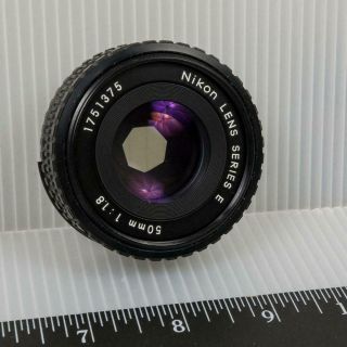 Vintage Nikon Lens Series E 50mm 1:1.  8 Lens G50