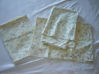 Vintage Pillowcases Set Of 3 Standard Lady Pepperell Floral