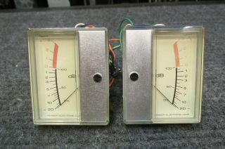 Vintage Pioneer Rt - 707 Tape Deck Parts - Vu Meters But Bulbs Are Out