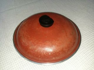Vintage Club Aluminum Cookware 10.  5 " Red Lid