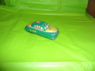 Vintage Tin Friction Made In Japan " G - Man " G - 163 Car Unusual Color