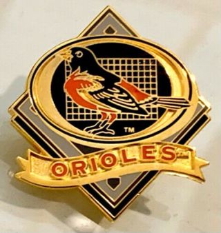 Authentic Vintage Peter David Baltimore Orioles Logo Lapel Pin Mlb Baseball
