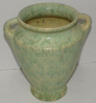 Vintage Burley & Winter Pottery Vase Double Handle 7.  5 " 45 1a