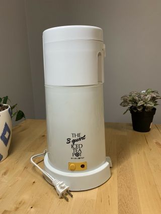 Vintage Mr.  Coffee Iced Tea Pot Maker 3 Quart Tm3p Yellow 1995 No Pitcher
