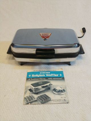 Vintage Vitantonio Belgian Waffle Maker 900 Watts Model 550