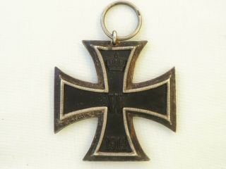 Vintage Ww I Or Ww Ii Era German Iron Cross Black Silver Borders Two Sided