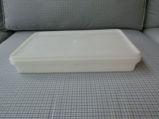 Vintage Tupperware 794 Bacon Deli Meat Keeper With Lid 795 Sheer Frosted