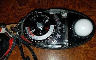 Sekonic Studio Deluxe L - 28c2 Light Exposure Meter Vintage In Case