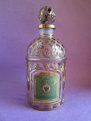 Vintage Guerlain Gold Bee Bottle Eau De Cologne Imperiale 250 Ml 8.  5 Oz Empty