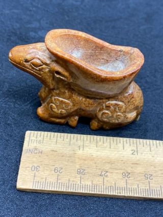 Lovely Carved Unknown Stone Animal - Bowl? 73.  6 Grams - Vintage Estate Find 2
