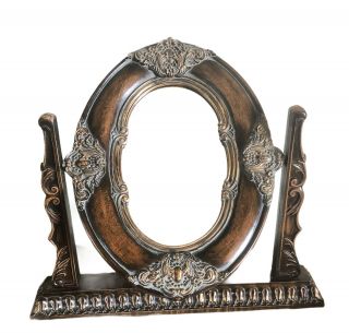 Vintage Vanity Mirror Ornate Gesso Gilded Swivel Mirror Art Nouveau Victorian