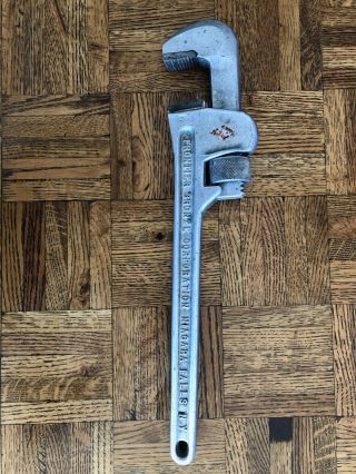 Wrench (pipe) Vintage Frontier Bronze Corp 18 " Aluminum,  Usa W/ Owner 