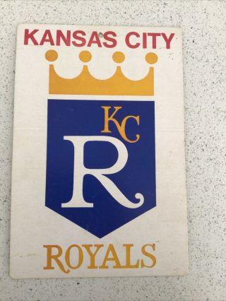 Vintage 1973 Fleer Big Signs Kansas City Royals