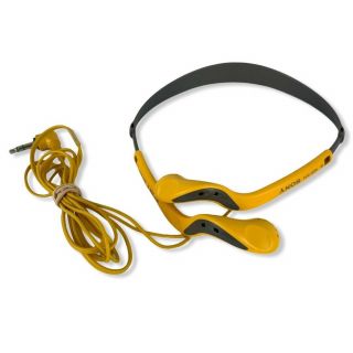 Sony Mdr - W15 Yellow Sport Walkman Headphones Vtg Not Or Prop