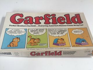 Garfield The Board Game Parker Bros Vintage Hard To Find