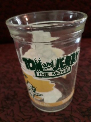 Vintage 1993 Welchs Glass Tom And Jerry The Movie Glass Jelly Jar