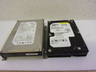 Seagate 750g And Wd 320g Ide Hard Drives Vintage