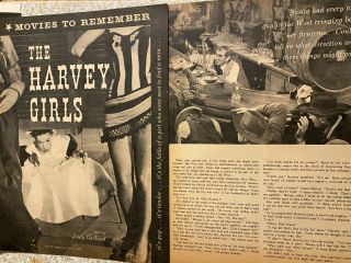 The Harvey Girls,  Judy Garland,  Five Page Vintage Clipping
