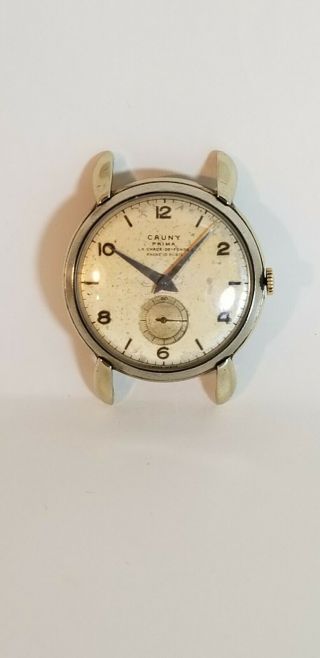 Vintage Cauny Prima Ancre 15 Rubis Swiss Made Watch.
