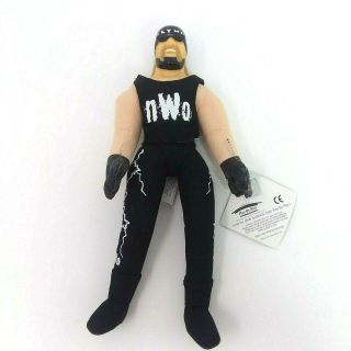 1999 Vintage Wcw Nwo Hulk Hogan 9 1/2” Inch Hard Plastic Head Plush Doll Wwe