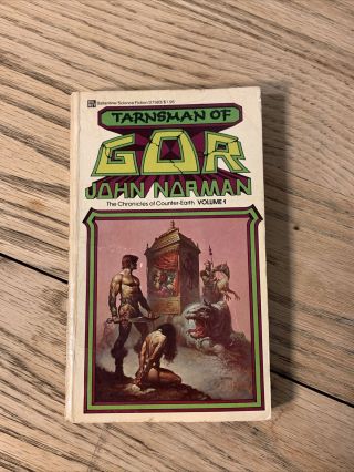 Tarnsman Of Gor By John Norman 1977 12th Print Vintage Sci - Fi Paperback Gor 1