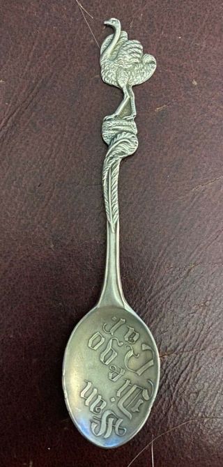 Vintage Sterling Silver San Diego Ca Souvenir Spoon Mayer Bros Hallmark Pick